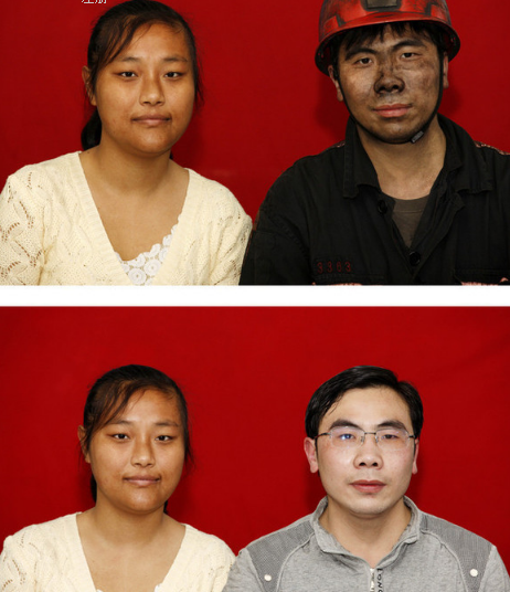 下井前后夫妻照：如果我是矿工你会爱我吗