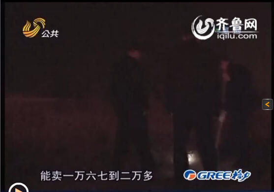 最终刘某以三万八千元的价格将尸体卖到了河北省武安市，从中获利近两万元。（视频截图）