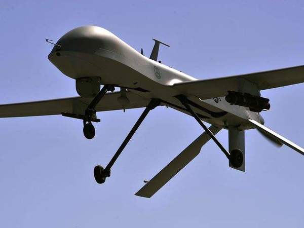 资料:美军无人机。(图片来源:新华/法新)