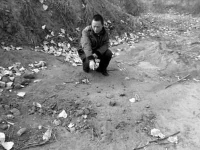 女孩尸体被发现的地方。