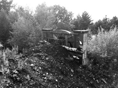 涉案的大兴无烟煤矿主井，已于2007年底被当地政府关停。京华时报记者怀若谷摄