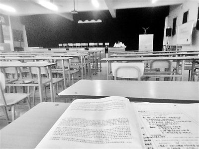 小林参加测试的教室供图/小林